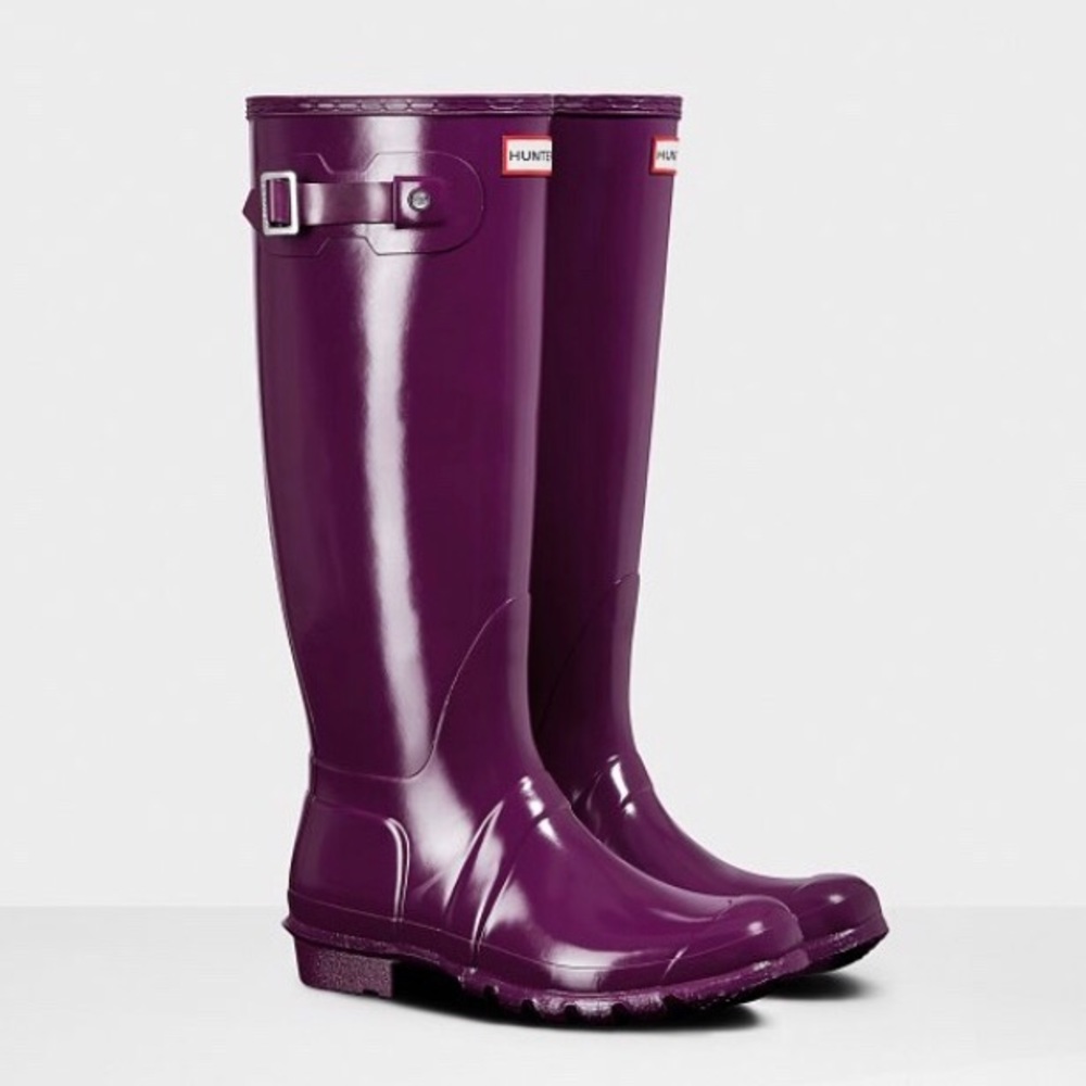 Women's Original Tall Gloss Rain Boots: Violet